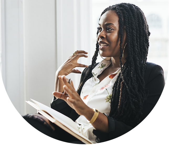 woman in business attire