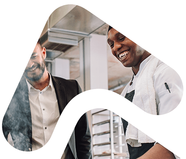 Restaurant manager and worker