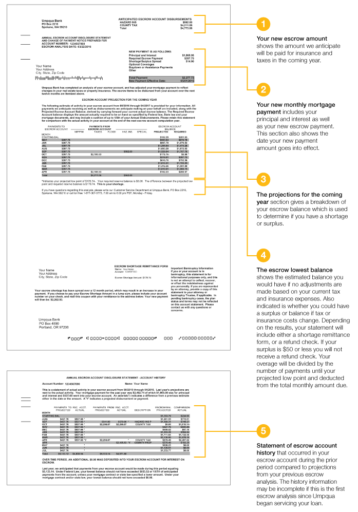 annual escrow statement guide